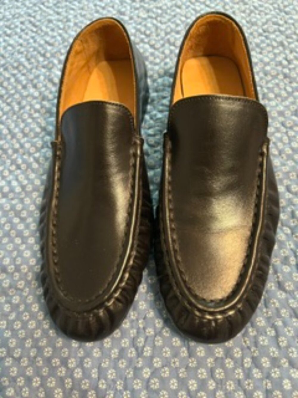 Banana Republic Leather Moc-Toe Loafer, Dark Brown, 9.5 women's